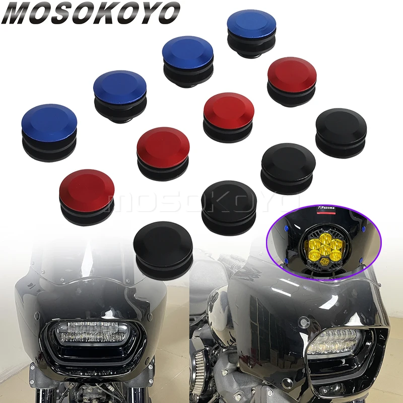 Motorcycle Front Fairing Cowl Bolts Bushing Insert For Harley Softail Fat Bob FXFB 114 FXFBS FLFB FLFBS Breakout Low Rider Dyna