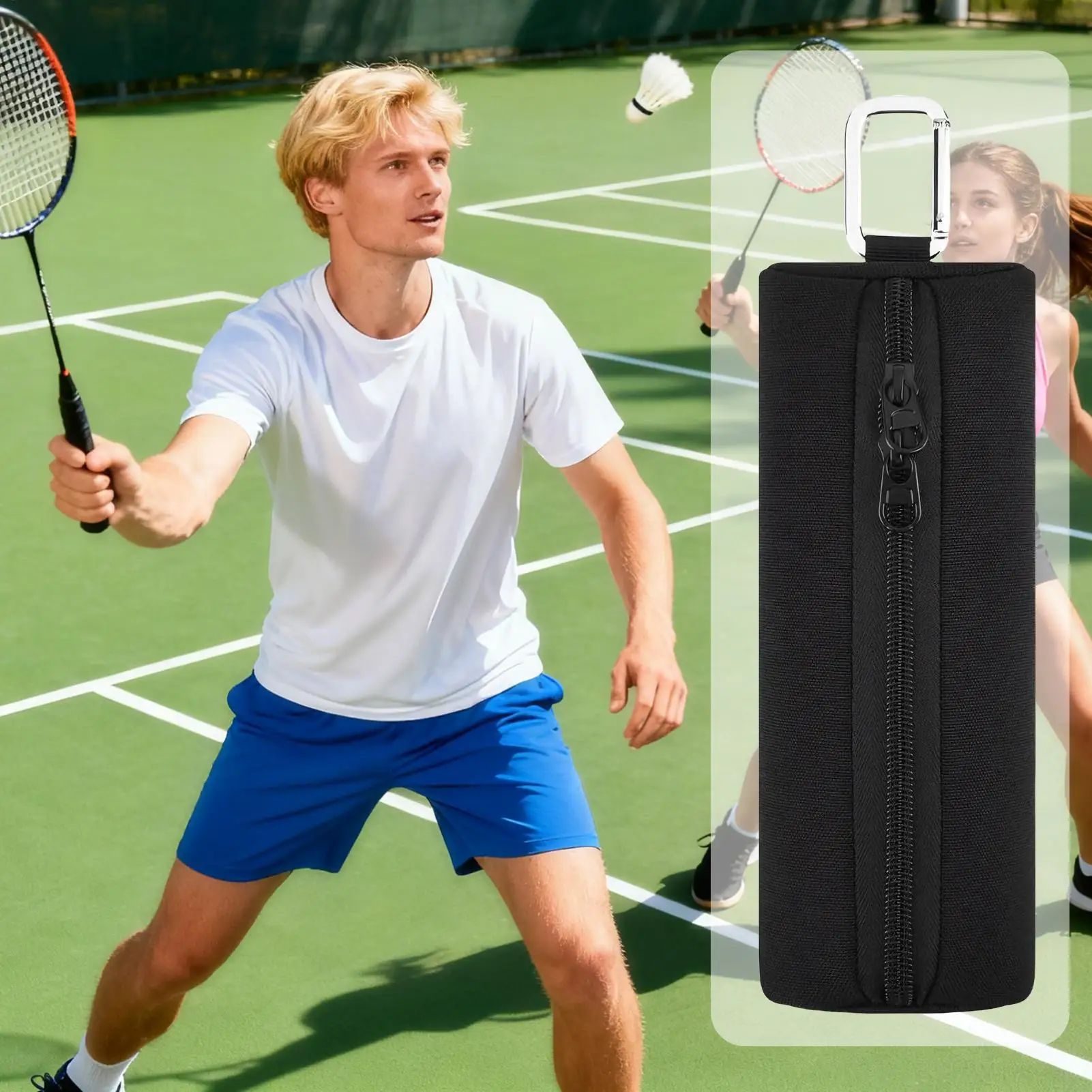 

Pickleballs Bag Breathable Organizer Carry Pouch Tennis Ball Holder Waist Pouch For Training Equipment Accessories Sports