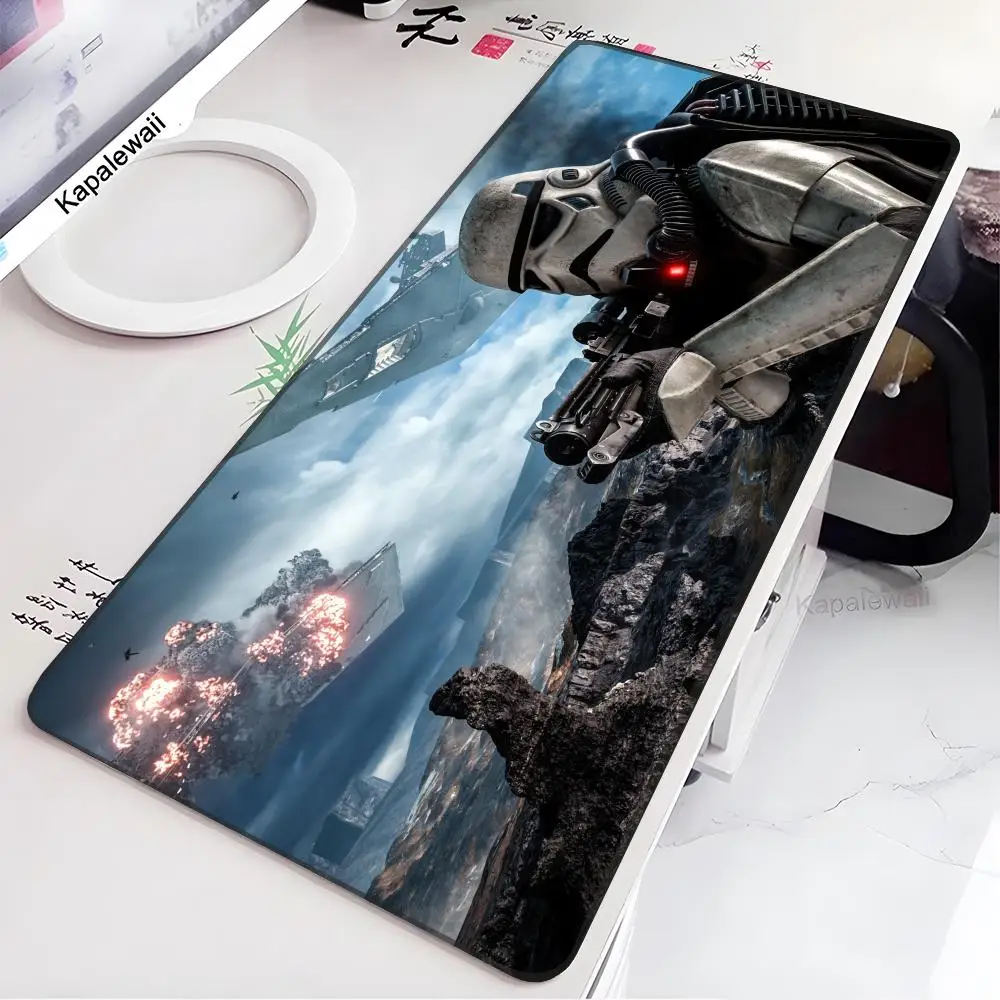 Imagem -03 - Star Wars Grande Gaming Mouse Pad Bonito Mousepad Tapete de Teclado Anime Tapete de Mesa Filme Clássico Rosa Personalidade 700x300 mm