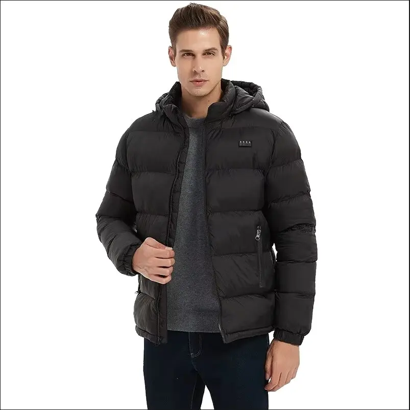 Men 4 switch 17 zone heating Jackets Winter Warm USB Heating parka Smart Thermostat Hooded Heated Clothing Warm padded jacket