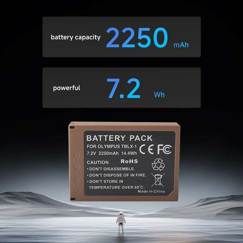 2250mAh BLX-1 BLX1 TBLX-1 بطارية ليثيوم أيون لبطارية كاميرا أوليمبوس OM-1 OM1 BLX1 BLX-1
