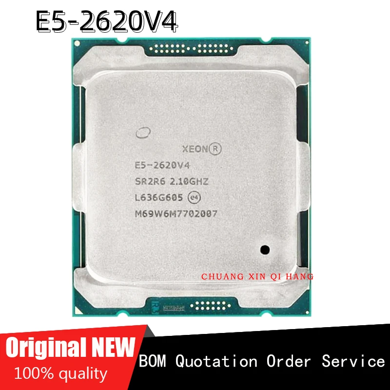 Used for Intel E5-2620V4 E5 2620 V4 e5 2620V4 SR2R6 2.1GHz 8-Cores 20M LGA 2011-3 CPU Processor