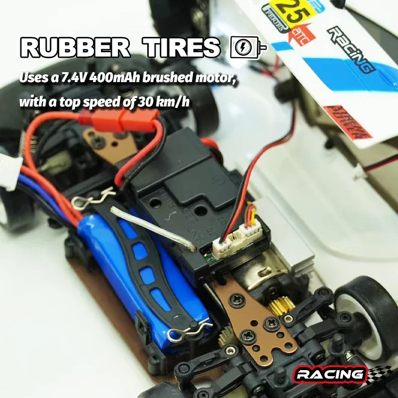WLtoys 284191/284019  A 1/28 RC Drift Car - Upgraded Gyro 4WD 2.4G 30km/h Alloy Gear view 4