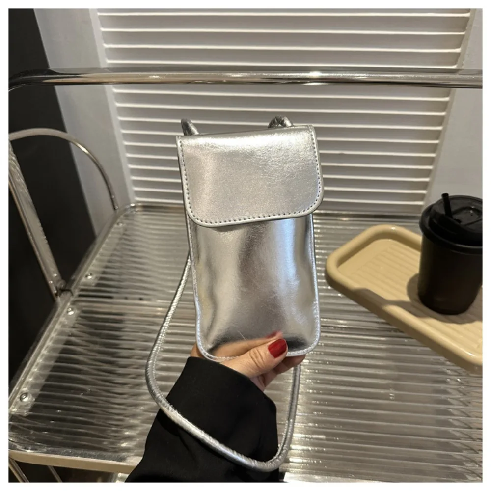 

Casual Handbag Shoulder Bag Solid Color PU Leather Cell Phone Purse Crossbody Money Bags Women