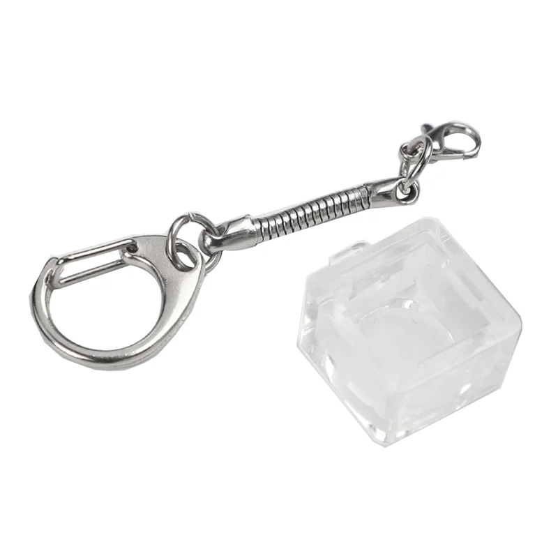 AB7-سلسلة مفاتيح ميكانيكية بمفتاح واحد لجهاز اختبار مفاتيح لوحة المفاتيح Gateron MX باللون الأزرق