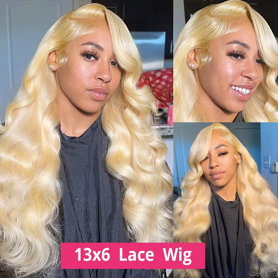 Body Wave 613 Hd Lace Frontal Wig 13x6 Human Hair Wigs 13x4 Transparent Lace Honey Blonde Glueless Wigs For Women 180 Density