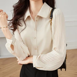 New elegant Women's chiffon Blouse for a Chic Look Fashion office ladies Button-Down shirts Tops Spring Summer tops blusa mujer