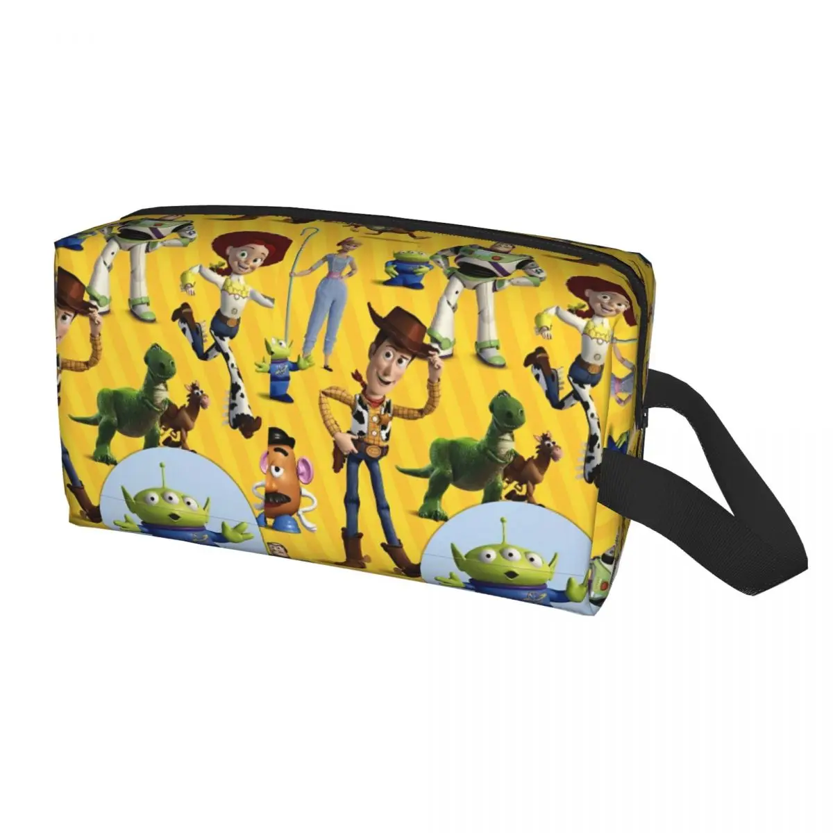 Women's Toy Story Buzz Lightyear Woody Buds Cosmetic Bags Multi-purpose Travel Makeup Bag For Necessaries Storage Organizers