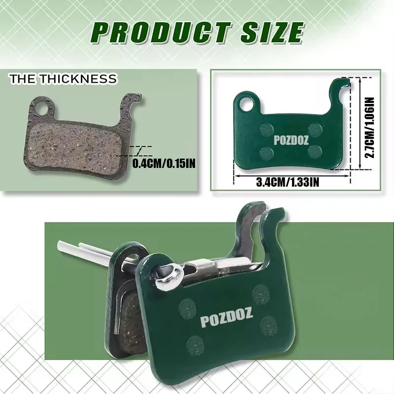 POZDOZ Keramik hydraulische Scheibenbremsbeläge für SHIMANO A01S M06 M07 Rennrad MTB Radfahren Bremsbeläge verschleißfeste Fahrradteile – Detail 3