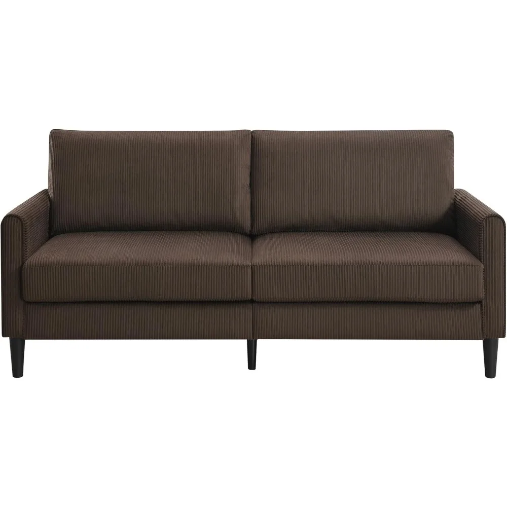 sofá loveseat moderno - assento confortável de 72,8" para salas de estar, quartos, apartamentos, dormitórios, escritórios, espaços pequenos - ea