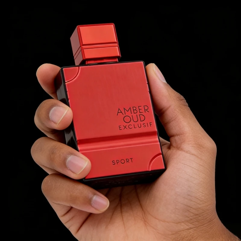 بخاخ عطر Amber Oud Exclusif Sport Extrait de Parfum للجنسين، 2.0 أونصة