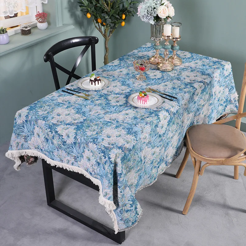 Oil-Resistant Table Flag High-End Tea Table Decorative Cloth Nordic Tablecloth Bedside Banner New Chinese Style Dining Table ...