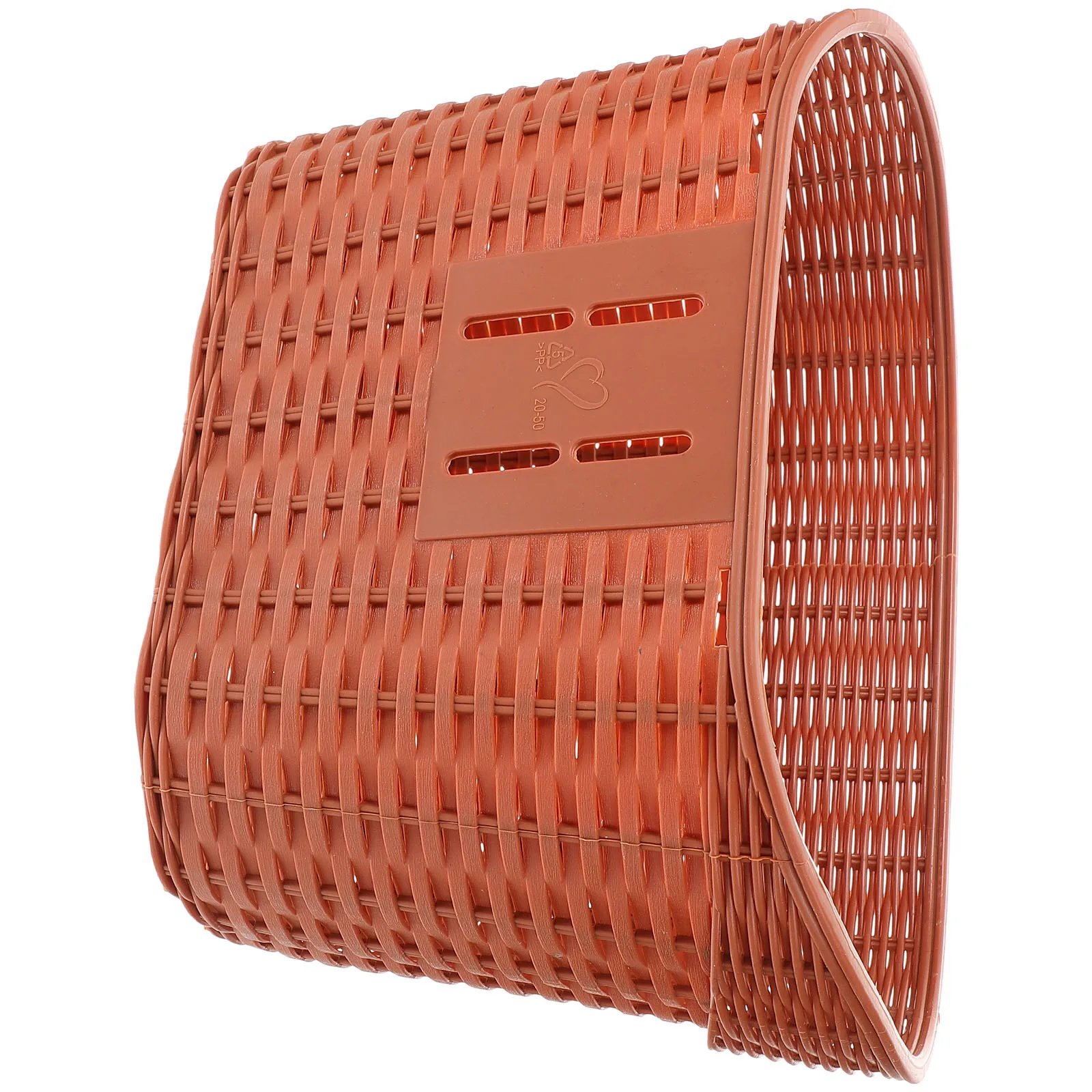 

1Set Bike Basket Front Handlebar Plastic Large Capacity Durable Detachable Bicycle Storage Basket Scratch Resistant