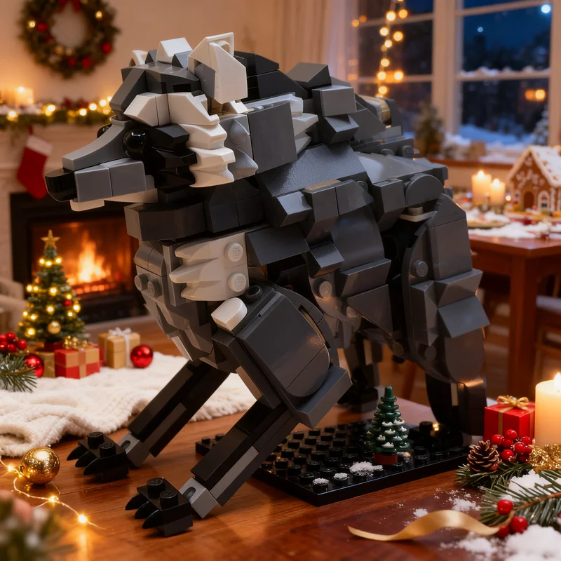 389pcs MOC Jimothy the Raccoon Creator Creator 3-in-1 Model Building Blocks Christmas Gift Toy Architecture Assemble Display 3D