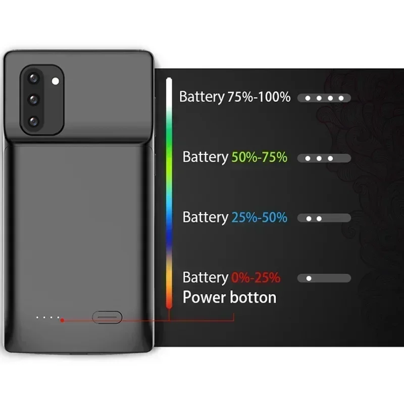 6000mAh Battery Charger Case for Samsung S10 S23 Ultra S21 S22 Plus S20 Note 20 Ultra Note 10 Plus Power Bank Cover  S21 FE