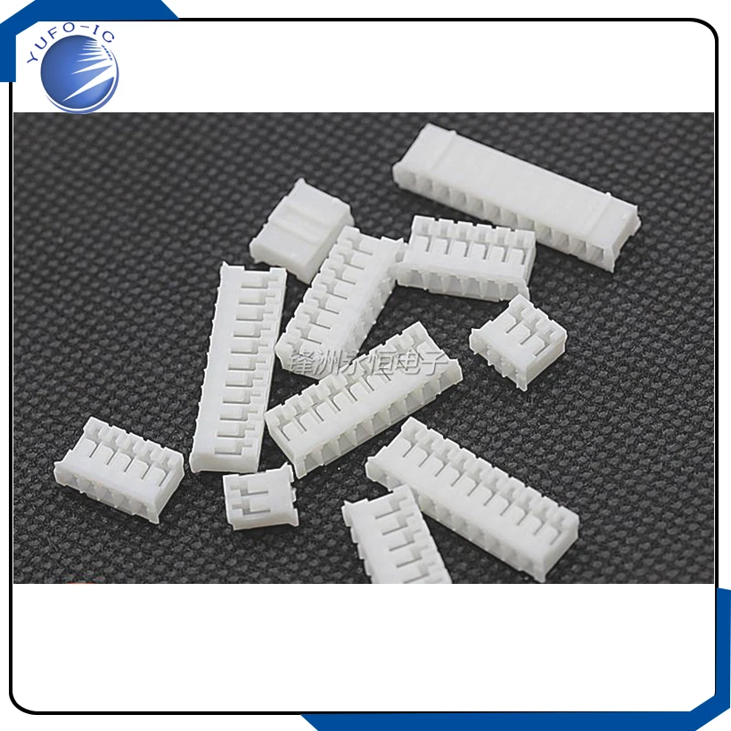 50pcs 2/3/4/5/6/7/8/9/10/11/12P pin Header 2.0mm female Terminal PH2.0 2mm Connectors Leads  PH-A plastic shell