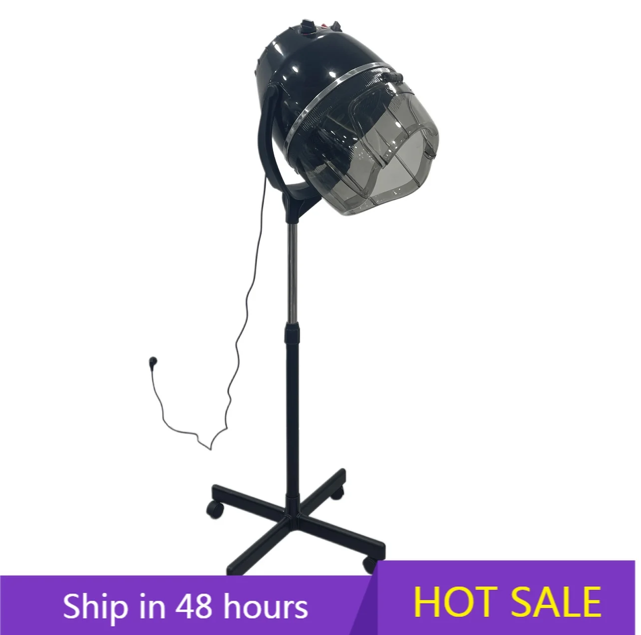 

YTYIN Beauty Salon Equipment Professional Stand up Bonnet Hair Dryer Hooded Floor Stand Rolling Base with Wheel