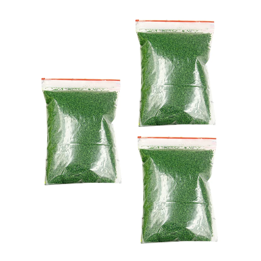 3 Bags Fake Lawn Material Scenery Basing Artificial Plant Powder Plants False Moss Sponge Tree Grass Dressing Scatter Small