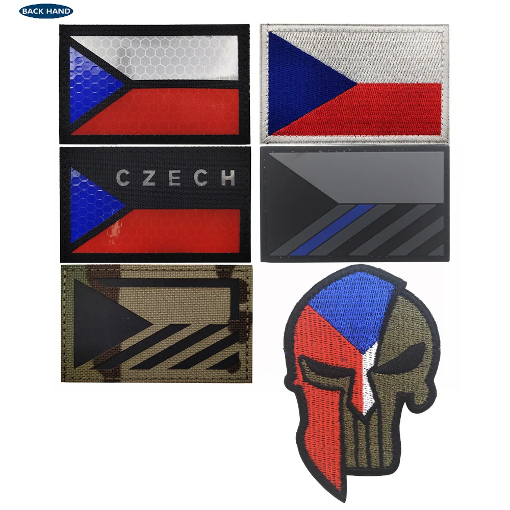 Parche reflectante banderas Checa Austria Rumanía – Brazalete militar - imagen 4