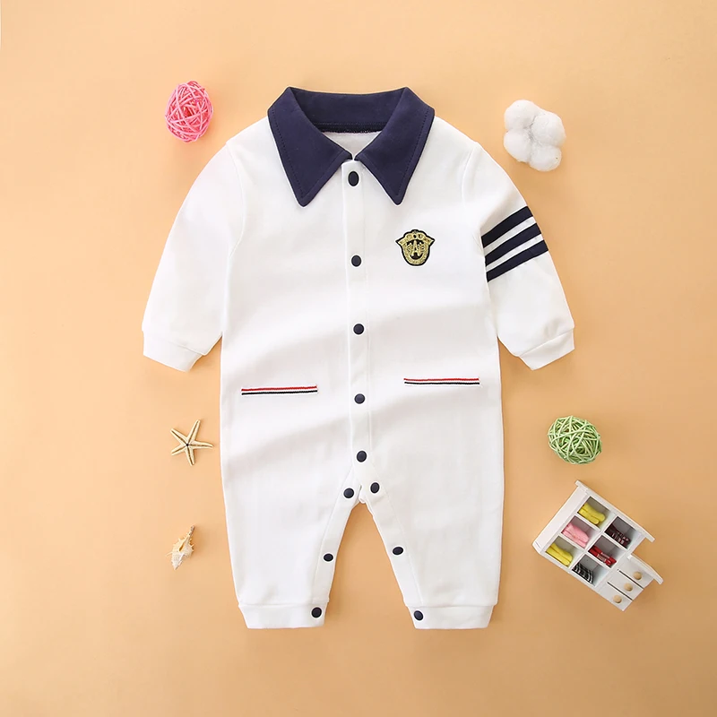 

Baby spring fall clothing full-month clothing 100-day banquet baby one-year-old gentleman's dress pure cotton jumpsuit