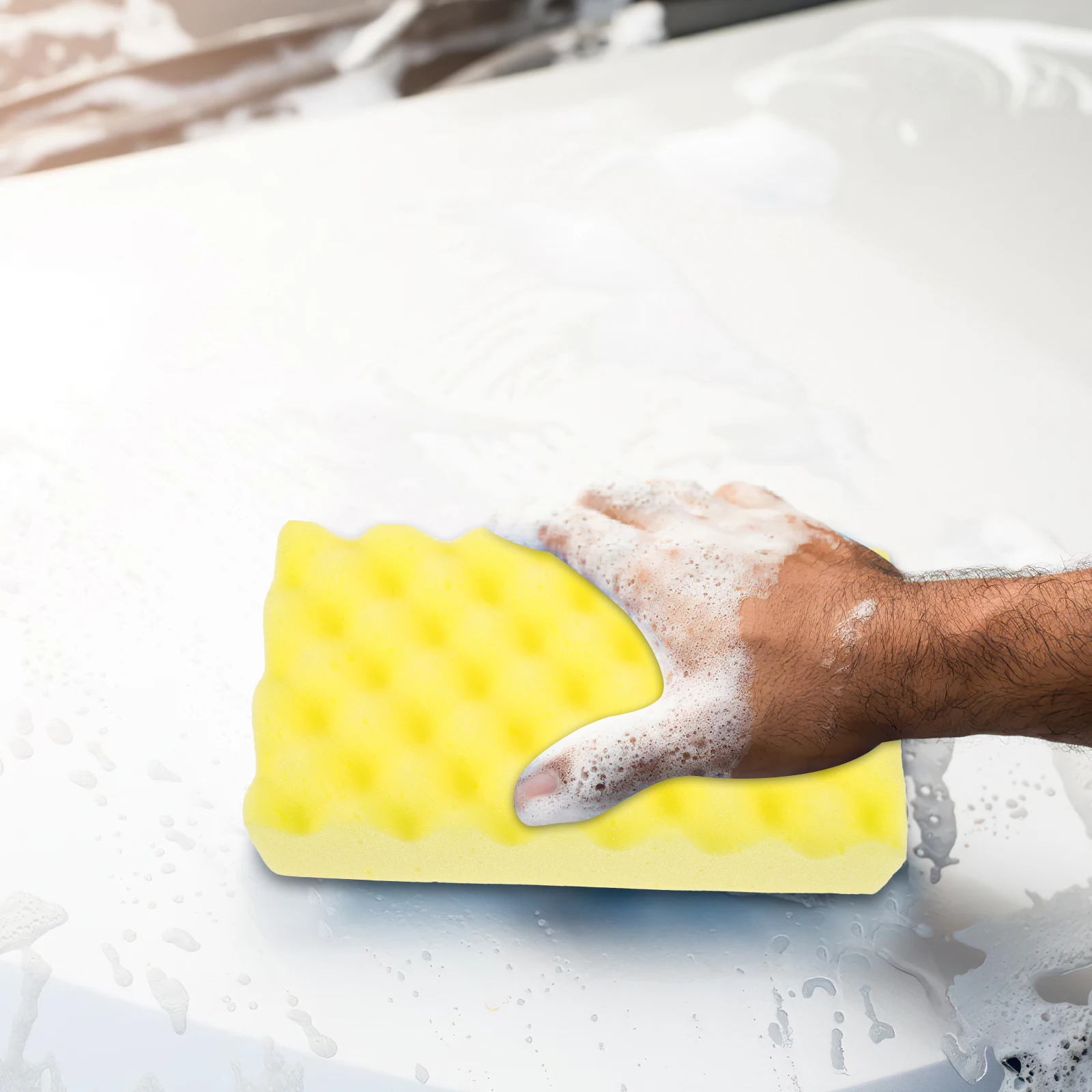

Cleaning Sponge For Car Kitchen Window Durable Wash Sponge Block Scrub Multi-Functional Auto Vehicle Home Cleaning Tool
