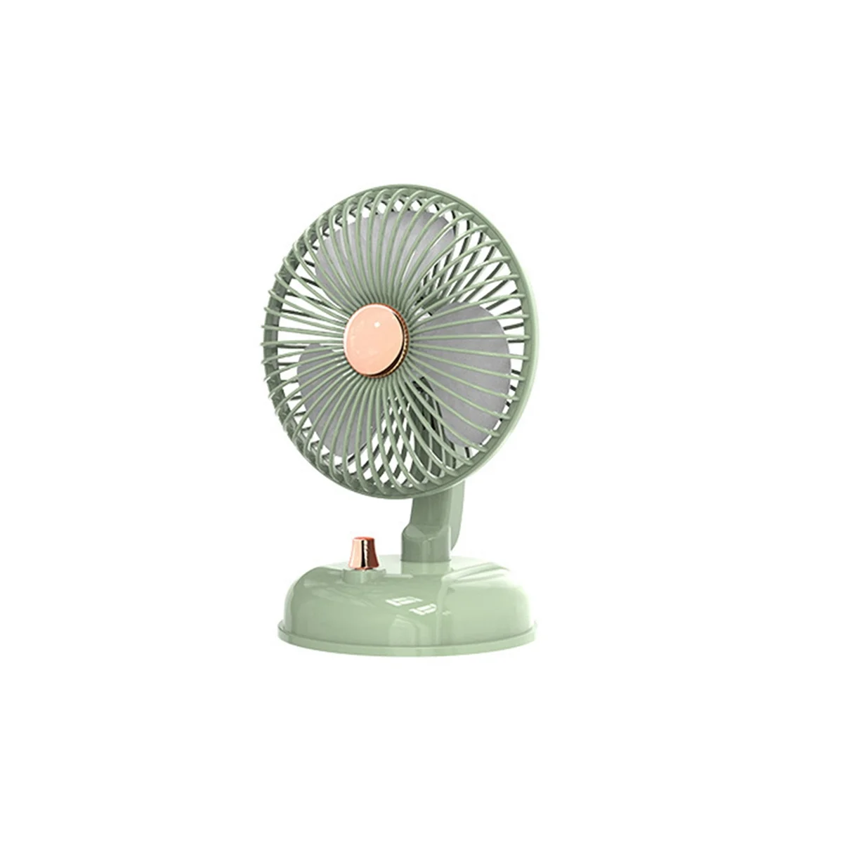 

2000Mah Summer Fan Mute Automatic Oscillating Head Desk Fan Portable Fan USB Charging High Wind Power Fan for Home Green