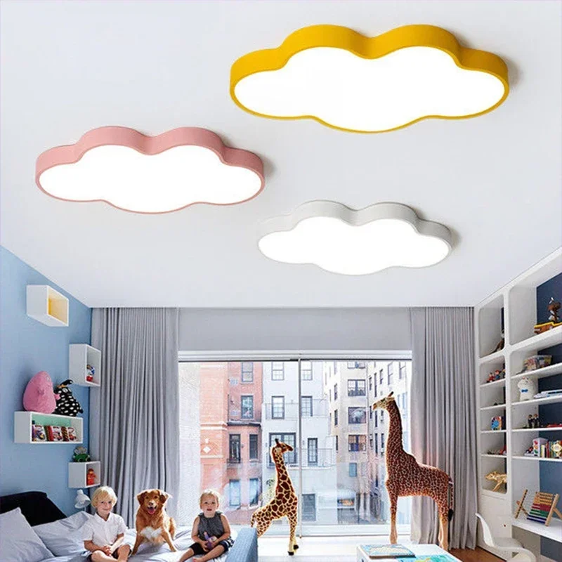 

Cartoon Led Colorful Cloud Led Ceiling Light Children's Room Decor Study Bedroom Classroom Playground Hall Kindergarten Lighting