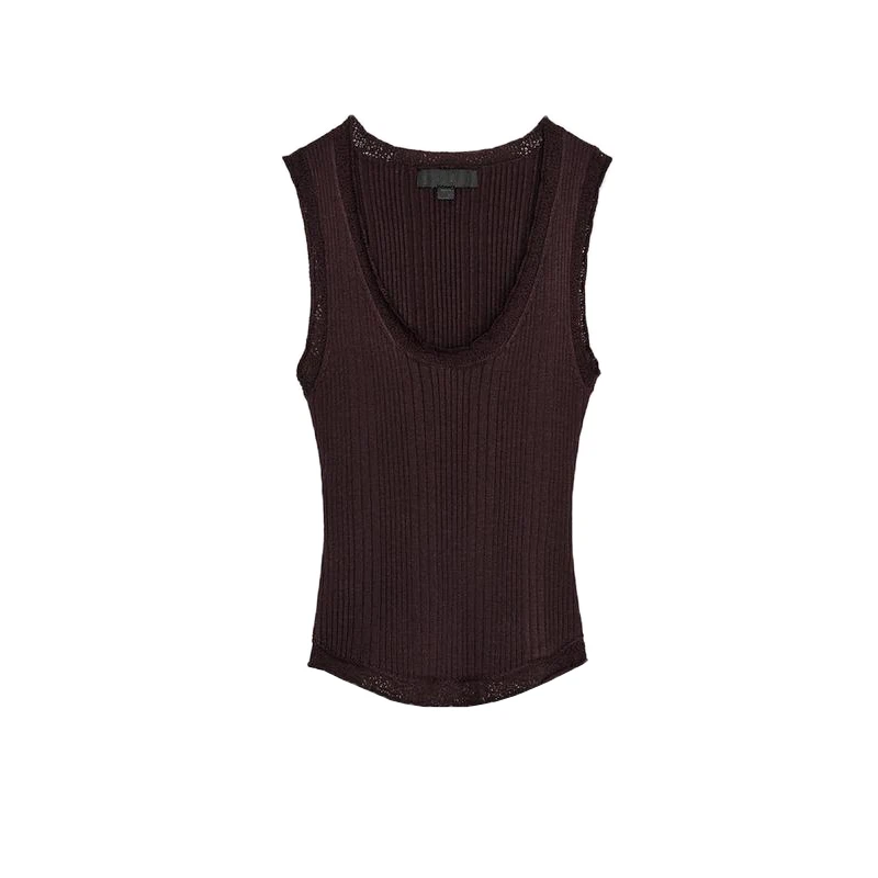 春の最新作 レディース カジュアルスタイル リブ編み ラウンドネック ノースリーブ シンプル ニットトップス 通勤スタイル スリムフィット ポリエステル素材
