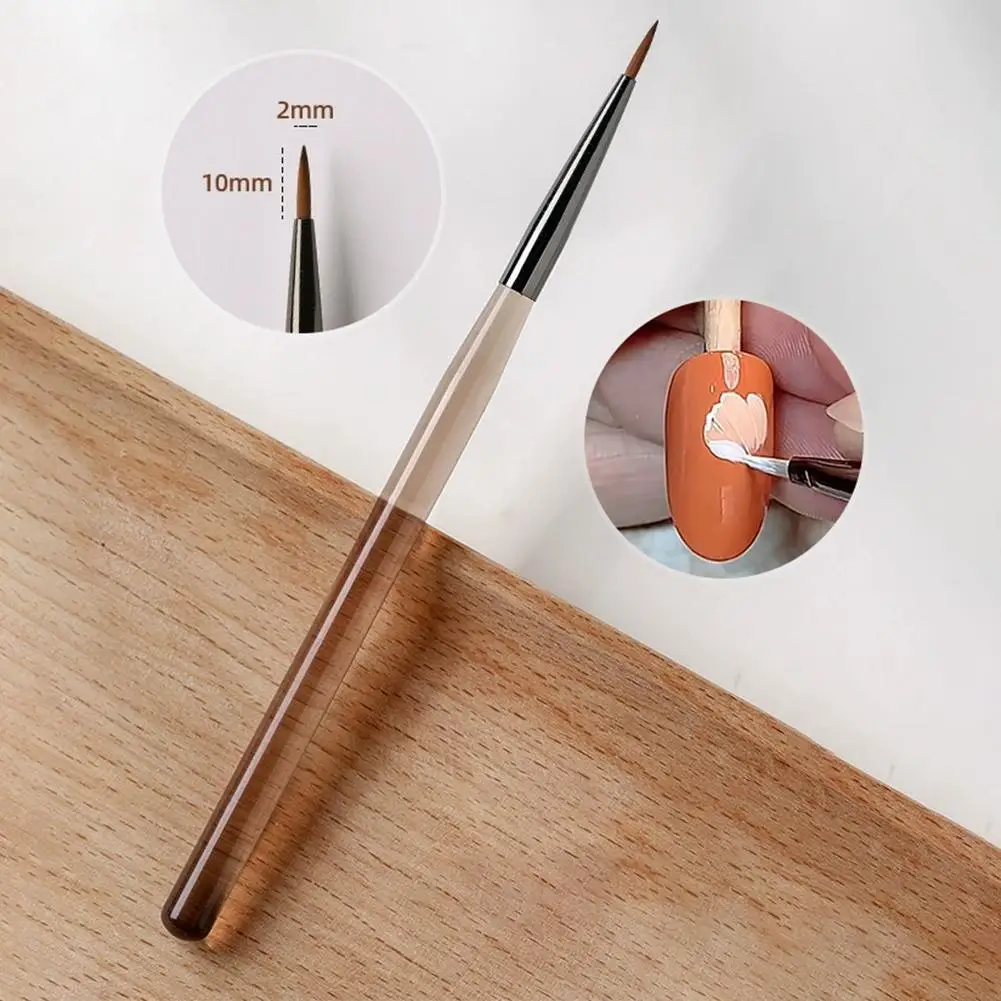 Zestaw pędzli do precyzyjnych detali 1/9 szt. Pędzle do farb akrylowych, żelu UV, rysowania, zdobienia paznokci, manicure, projektowania paznokci, akcesoria do makijażu, pędzel do żelu