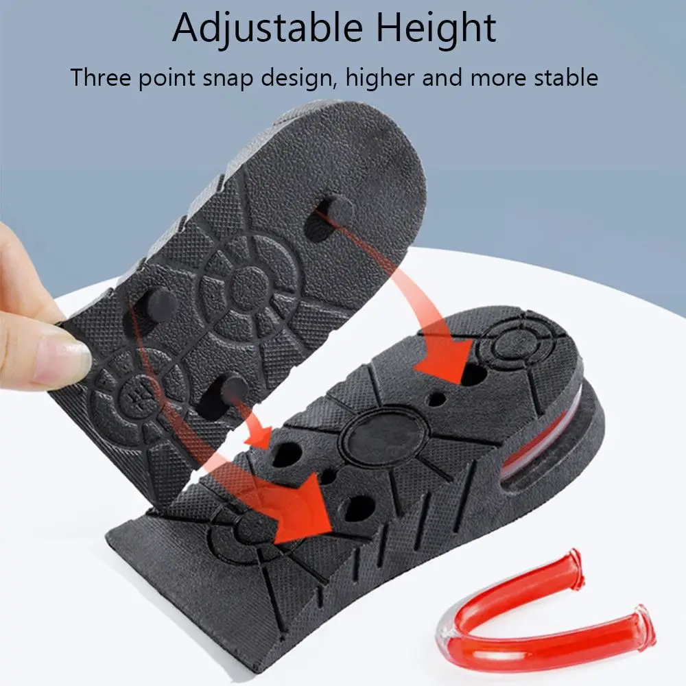 Height Increase Insoles for Men Women Elevator Shoes Cushion Unisex Sneakers Heel Lifting Insert Heighten Half Insoles 3-6cm