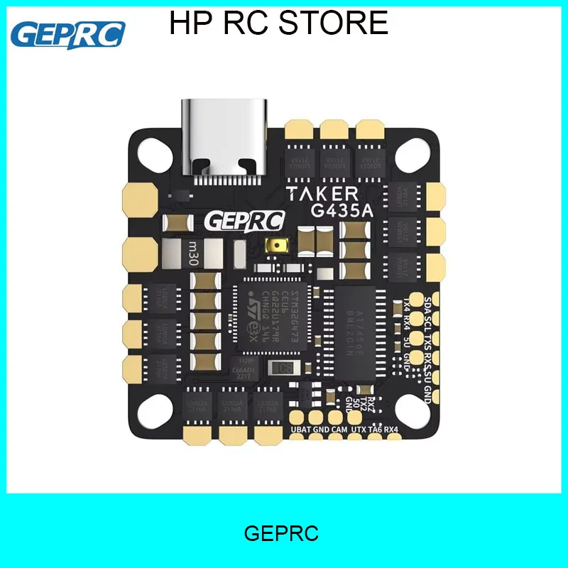 

GEPRC GEP-TAKER G4 35A AIO 170MHz G473 Main Control 2-4S High-Efficiency FC System for FPV Racing Drone