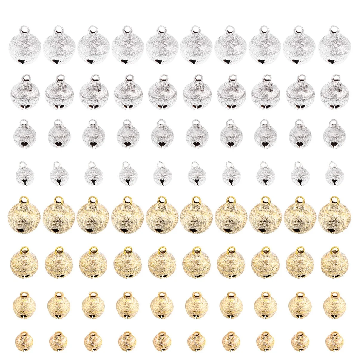 

80 PCS Pet Bell Delicate Mini The Open Mouth Pendant Dog DIY Crafts Lightweight