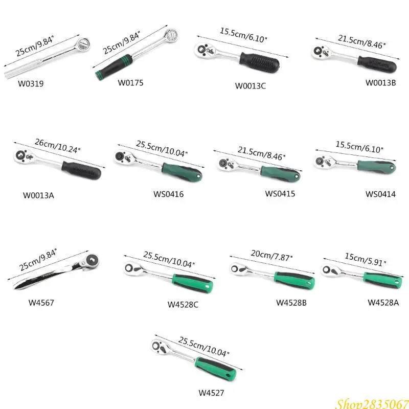 Mini 1/4 "3/8" "TIGNIVER RÉGLABLE RAPIDE RACKET TELLE RAPIDE À DOLLETS CORRE COMPRIS 831F