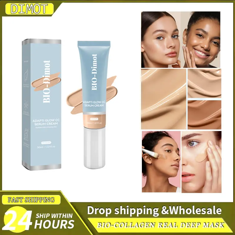 

CC Foundation Cream Natural Moisturizing Waterproof Concealer Coverage Blemish Oil-control Lasting Makeup Brightening Foundation