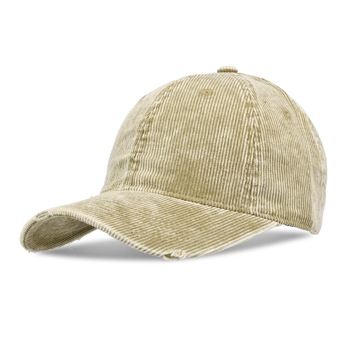 Vintage Washed Distressed Corduroy Baseball Cap 100 Cotton Unisex Adjustable Casual Dad Hat For Outdoor Daily Wear Multi Colors