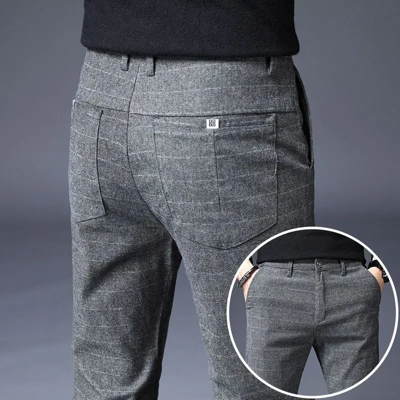 

Spring Autumn Men's Casual Pants Straight Loose Business New Trousers Men's Slim Versatile Autumn Korean