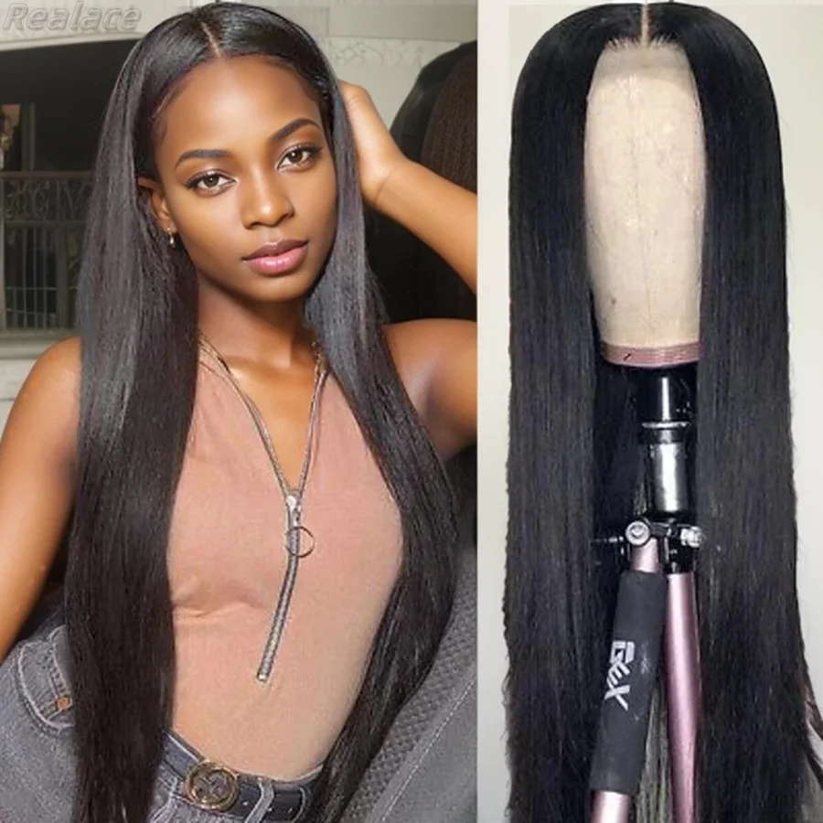 

13x6 Lace Frontal Wig Human Hair 30 Inch Transparent 100% Black Straight For Women Choice Brazilian Wigs Cheap on Clearance Sale