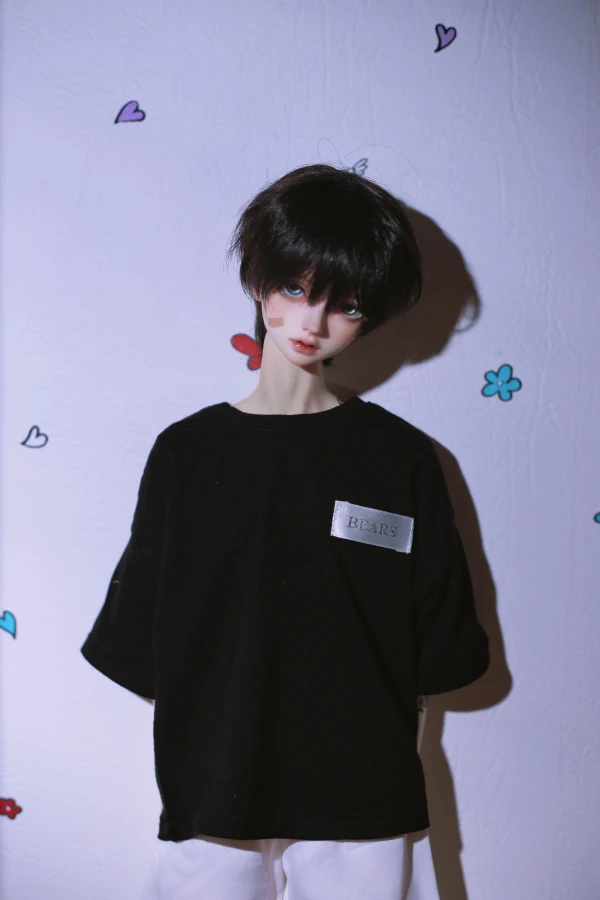 BJD Doll Clothes Loose Versatile Modal Short Sleeved T-shirt For 1/3 1/4 BJD SD DD MSD MDD SD10 SD17 Uncle POPO68 SSDF ID75 Doll