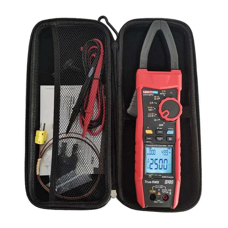 UNI-T ut219pv medidor de braçadeira bluetooth digital 1500v 2500v multímetro alicate amperímetro voltímetro pico lpf fotovoltaico multi testador