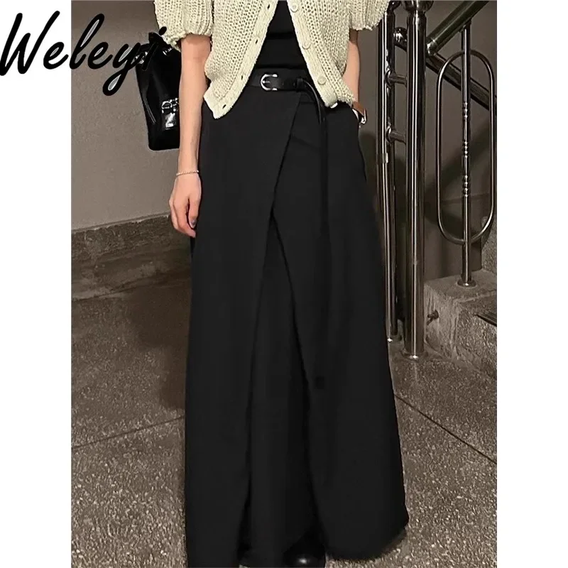 Amerikaanse Retro Jirai Kei Gothic Rok Super Mode Veelzijdige Faldas Para Mujeres Streetwear Zomer Schattige Lange Rokken Voor Vrouwen