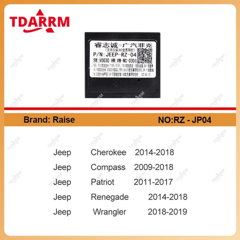 Для Jeep Chrysler Dodge Series Simplesoft/Raise RP5-CH-001/RP5-CH-004/RZ-JP04 Автомобильный радиоприемник Canbus.
