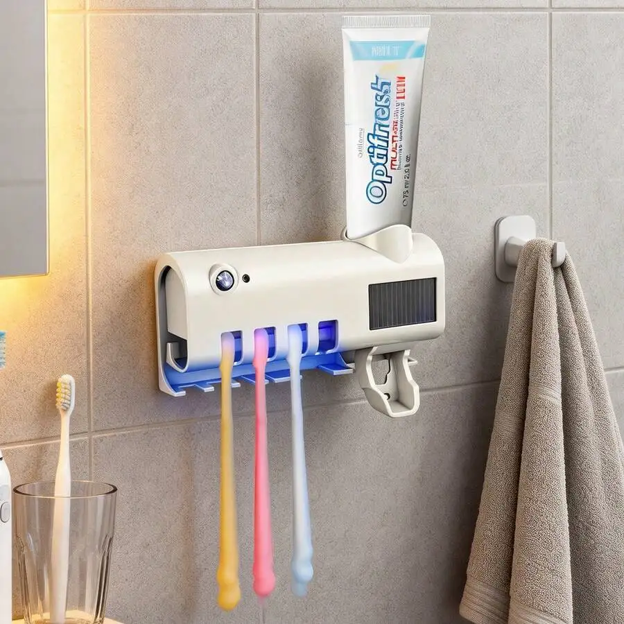 

Button-Operated Toothbrush Sanitizer Black (1-Pack)