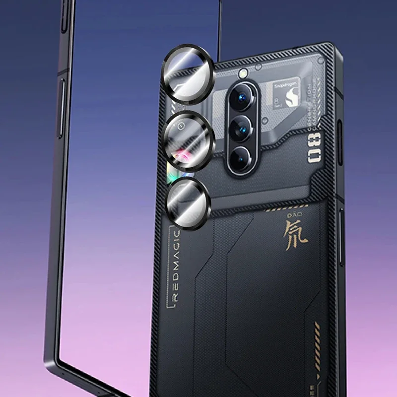 ل ZTE Nubia Red Magic 8 Pro Plus حامي عدسة الكاميرا سبائك الألومنيوم الزجاج المقسى RedMagic Magic8 8Pro حماية الفيلم
