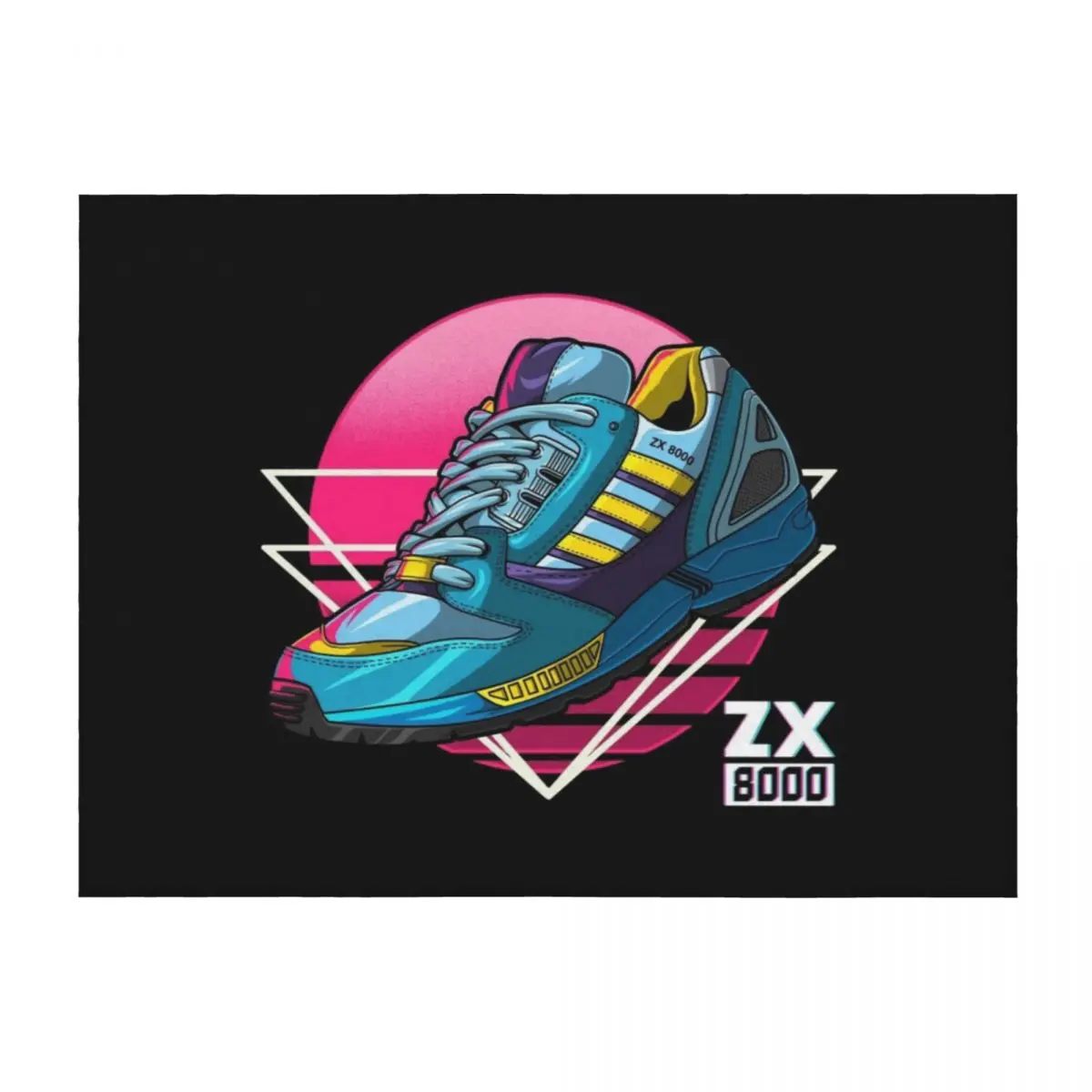 

Zx Aqua 8000 Sneaker Lifestyle ninetees Retro Runner Torsion Throw Blanket Flannel Fabric Weighted Sofa Quilt Blankets