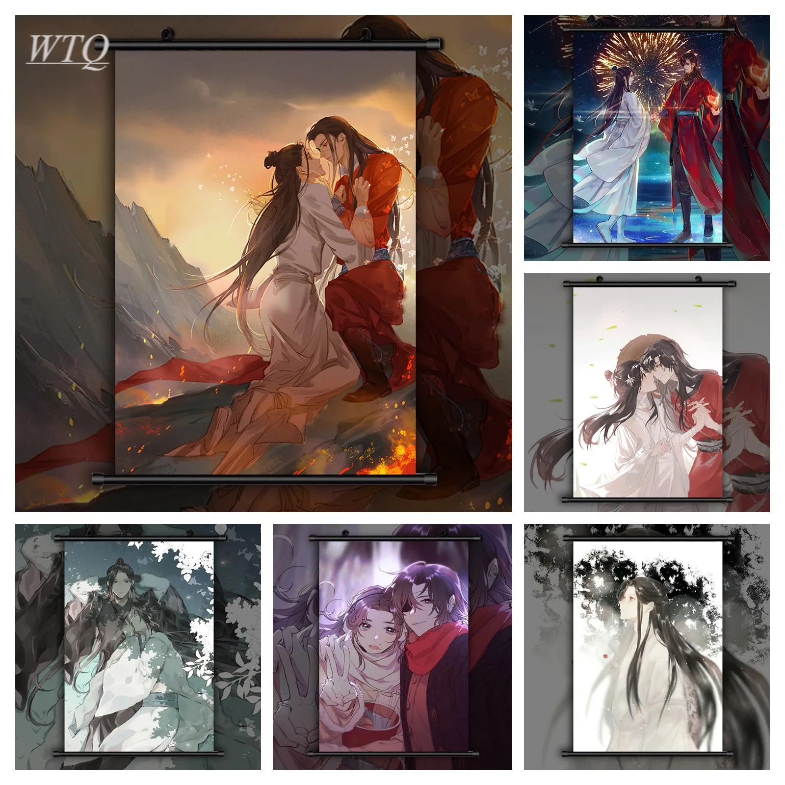 Tian Guan Ci Fu Hua Cheng Xie Lian Anime Posters Canvas Painting Wall Poster Wall Decor Posters Wall Art Picture Home Decor