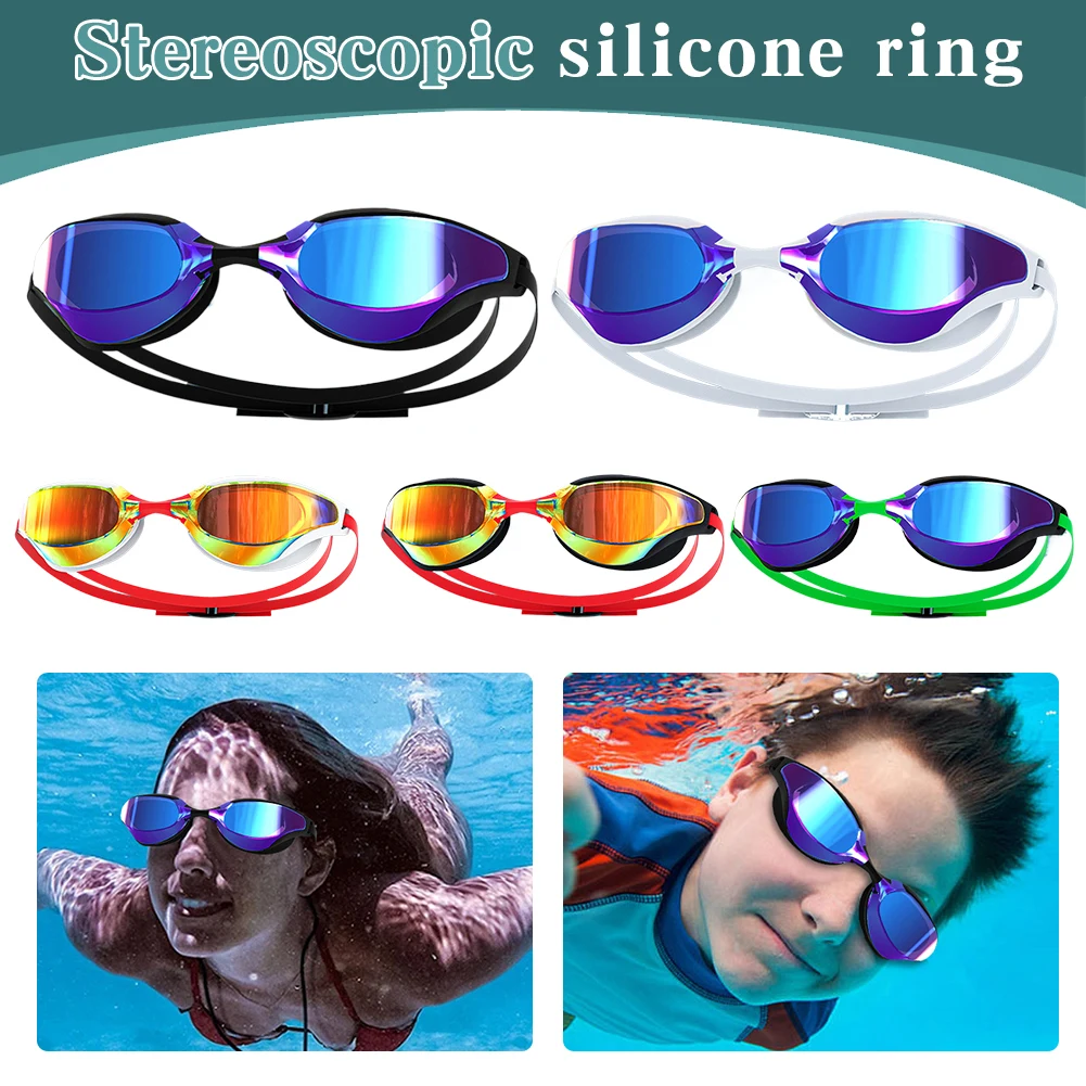 Professional Swimming Myopia Goggles Anti-Fog Swim Goggles Adult Anti-Fog UV Protection Lens Men Women Waterproof Myopia Goggles