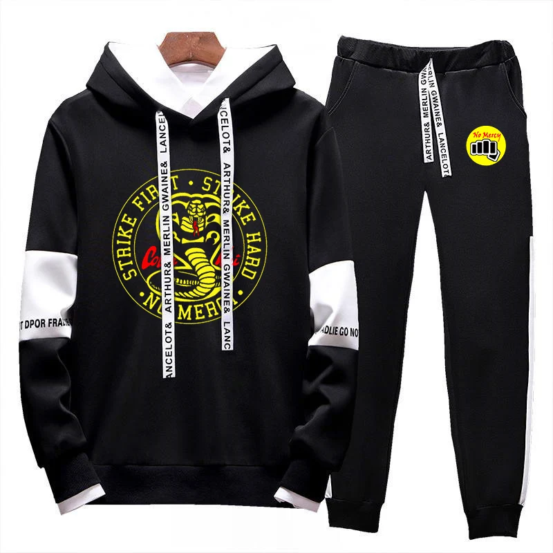 

Cobra kai 2025 Spring Autumn New Fashionable Cool Comfortable Sportswear Men's Top and Pants Set Casual Jogging Set Street Suit