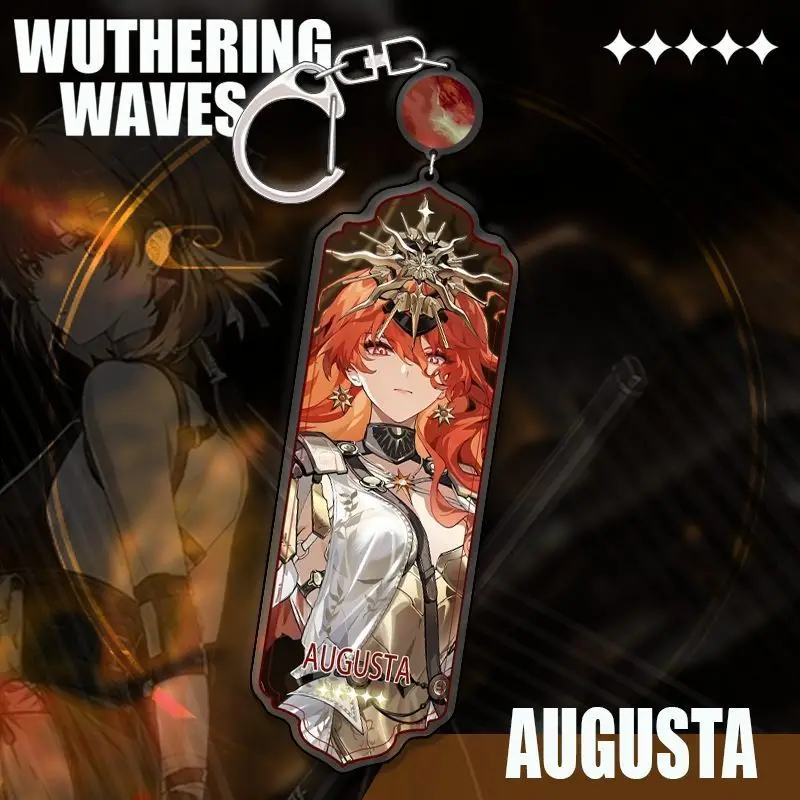 Mingchao Game الطرفية Zanni Cantrella كاتيكسيا سلسلة مفاتيح مصنوعة من الأكريليك الطويلة قلادة الكل في واحد حقيبة الديكور