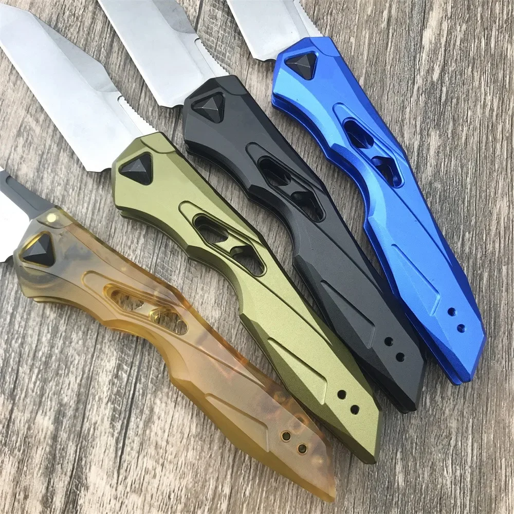 New KS 7650 Launch 13 Outdoor Folding Knife CPM154 Blade Aluminum Handle Pocket Camping Hunting Tactical Knife EDC Rescue Tool