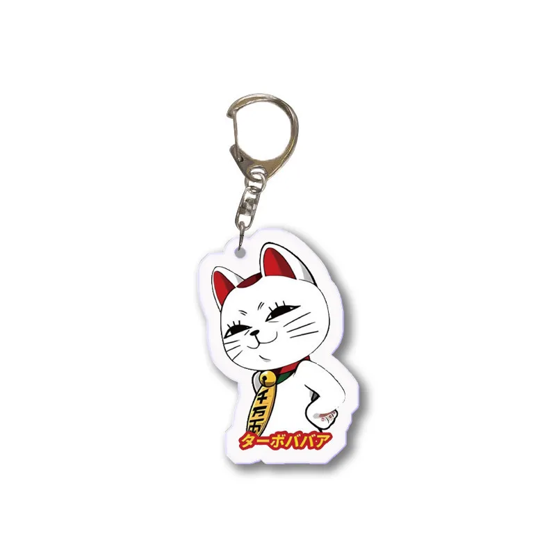 Dandadan Key Chain Acrylic Keychain DDD Key Ring Lucky Cat Turbo Granny Anime Figurine Takakura Momo Backpack Charm Comicup Gift